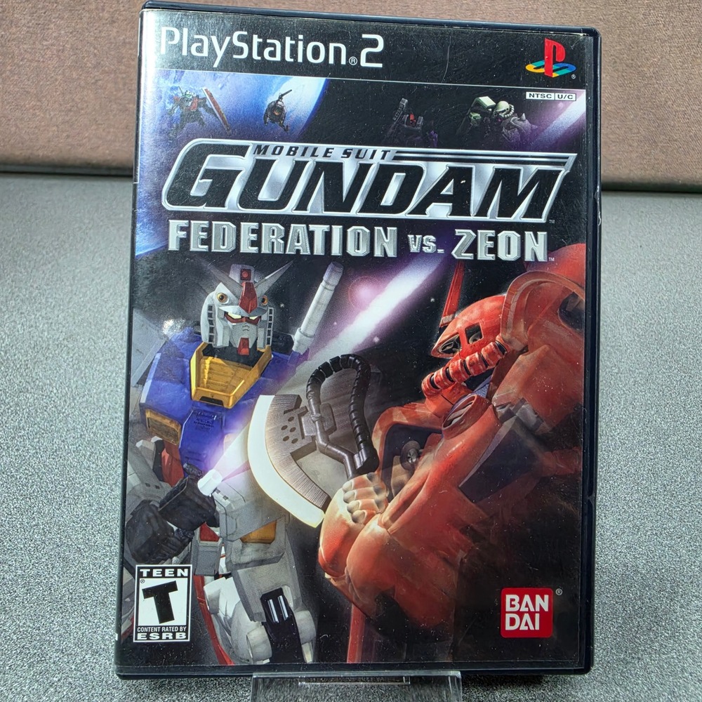 Bandai Gundam Federation vs Zeon PS2 NTSC Complete Mecha Action